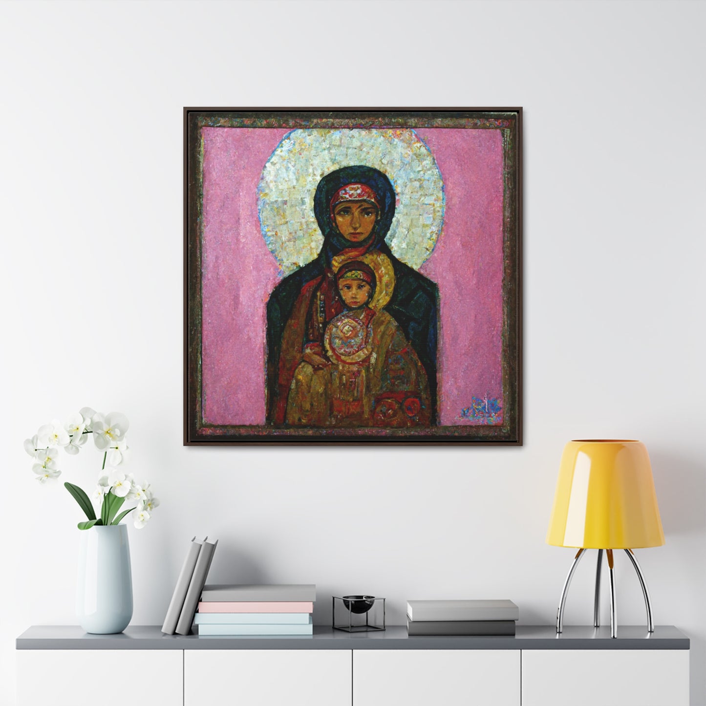 Mary and the Child 26, Valentinii, Gallery Canvas Wraps, Square Frame