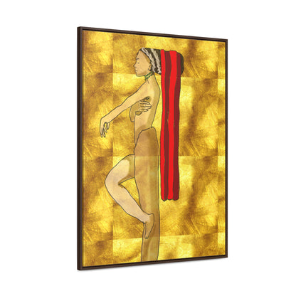 Woman in Gold, Original Eduard Pavel, Gallery Canvas Wraps, Vertical Frame