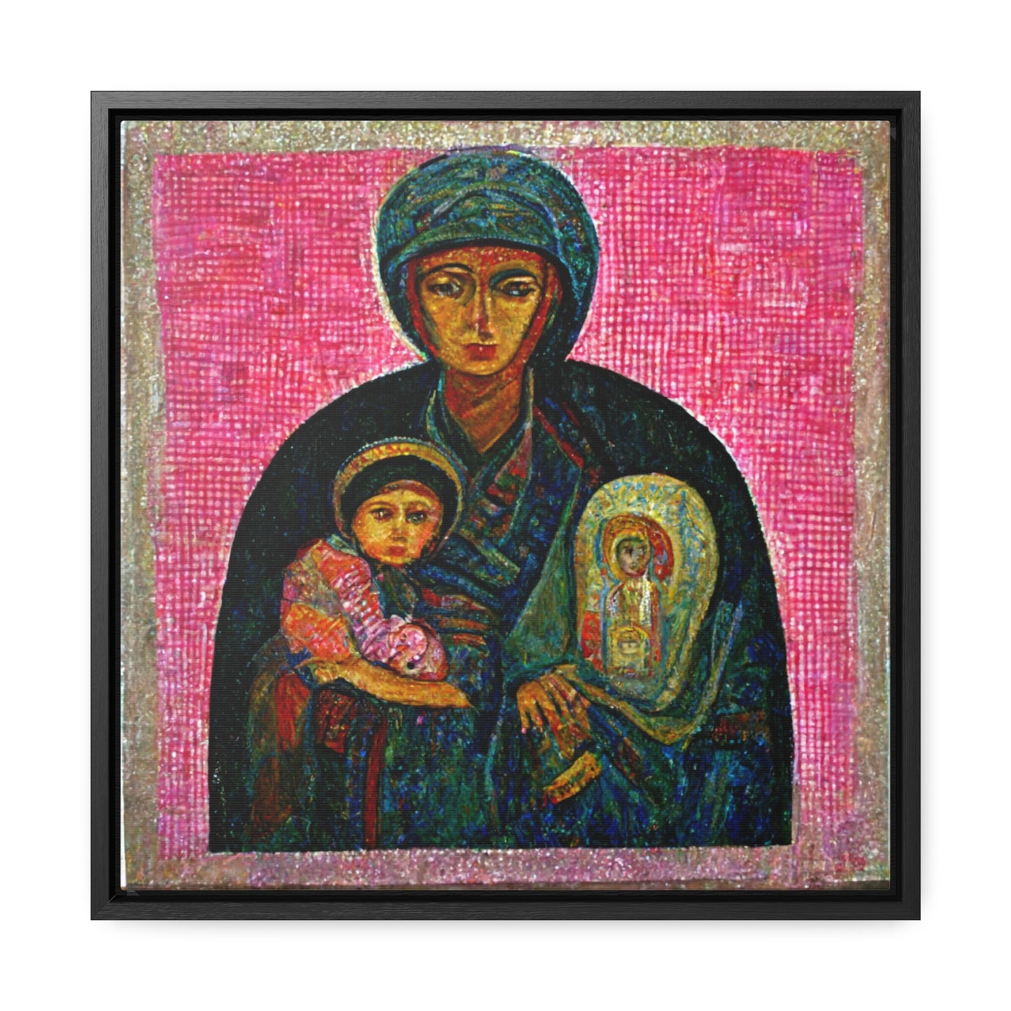 Mary and the Child 28, Valentinii, Gallery Canvas Wraps, Square Frame