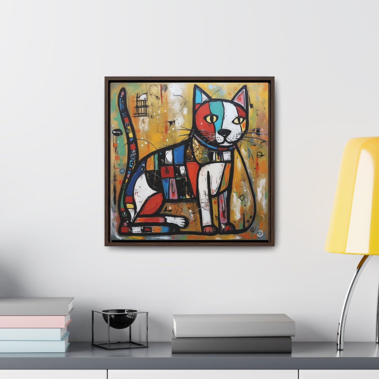 Cat 104, Gallery Canvas Wraps, Square Frame