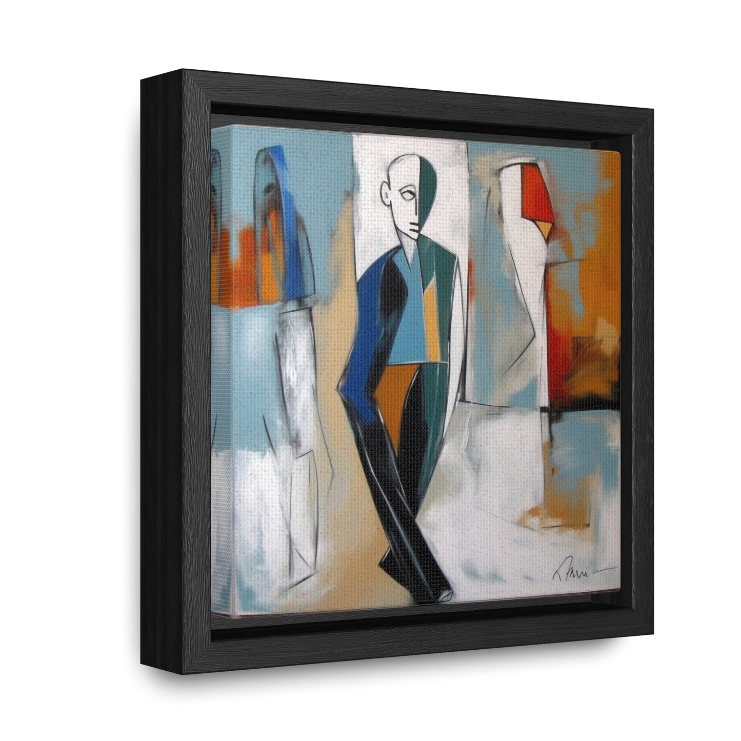 Sad Man 22, Valentinii, Gallery Canvas Wraps, Square Frame