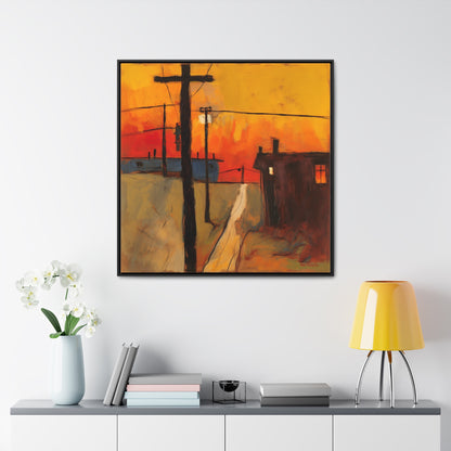 Land of the Sun 71, Valentinii, Gallery Canvas Wraps, Square Frame