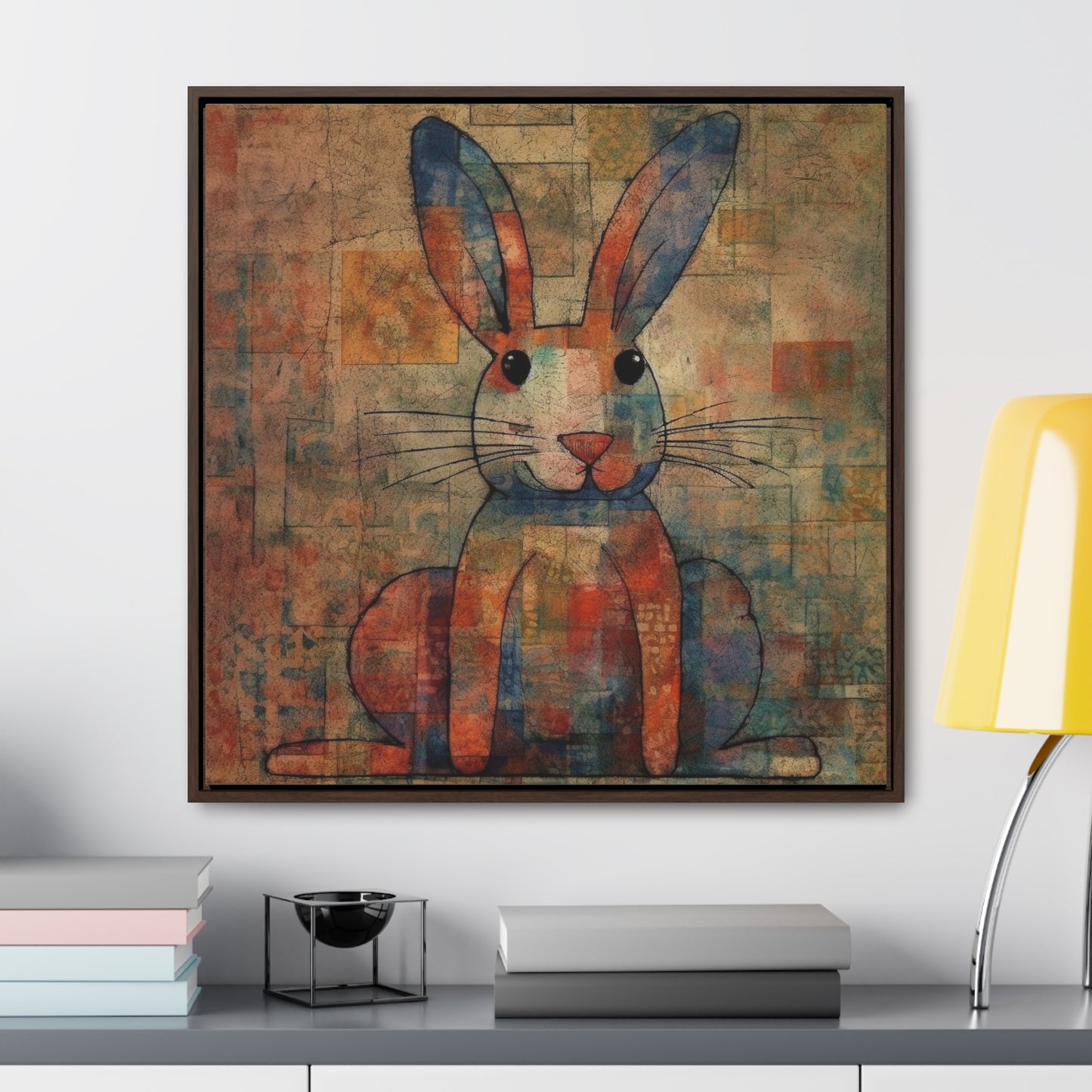 Rabbit 33, Gallery Canvas Wraps, Square Frame