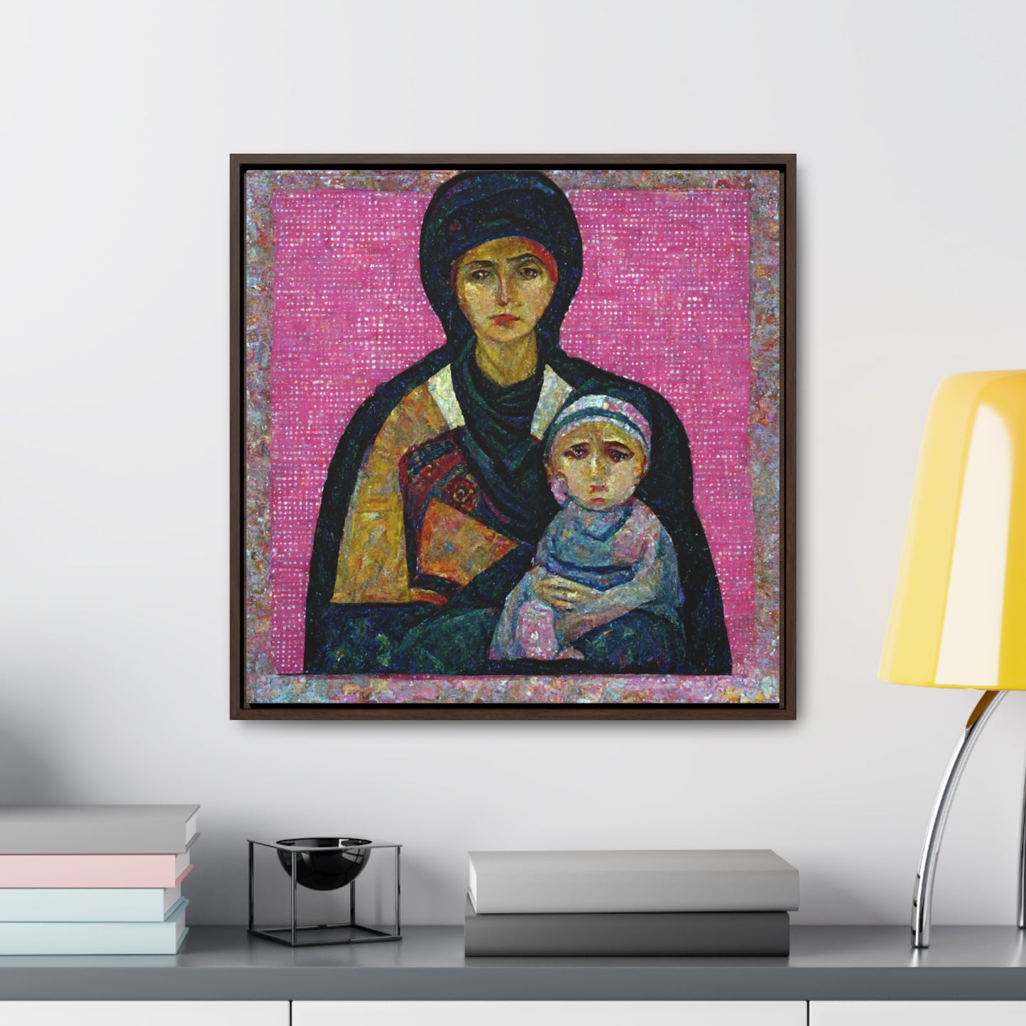 Mary and the Child 12, Valentinii, Gallery Canvas Wraps, Square Frame