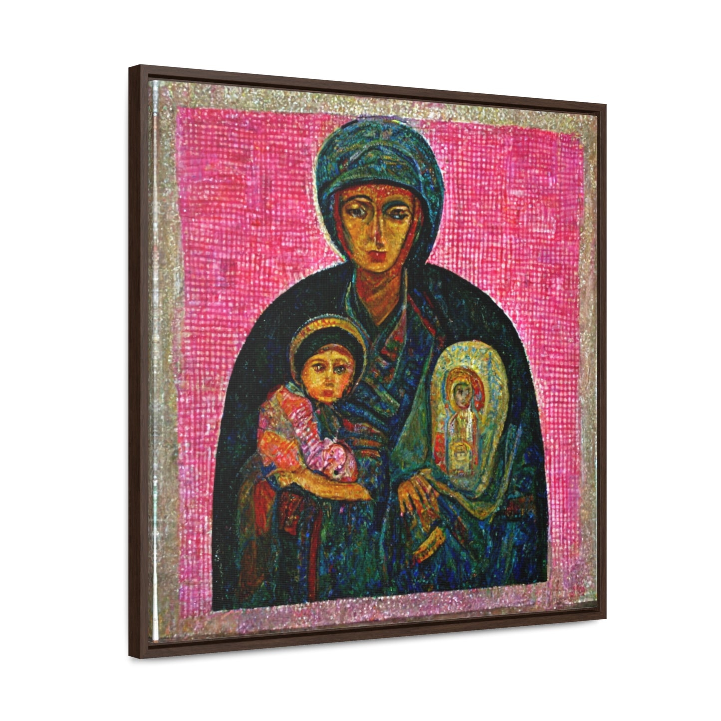 Mary and the Child 28, Valentinii, Gallery Canvas Wraps, Square Frame