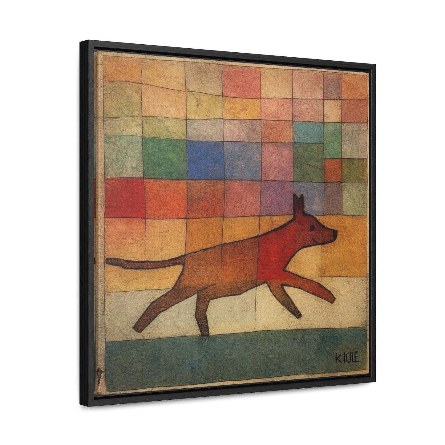 V Dog 7, Gallery Canvas Wraps, Square Frame