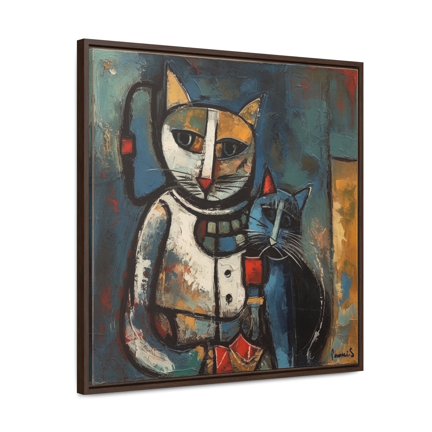 Cat 29, Gallery Canvas Wraps, Square Frame