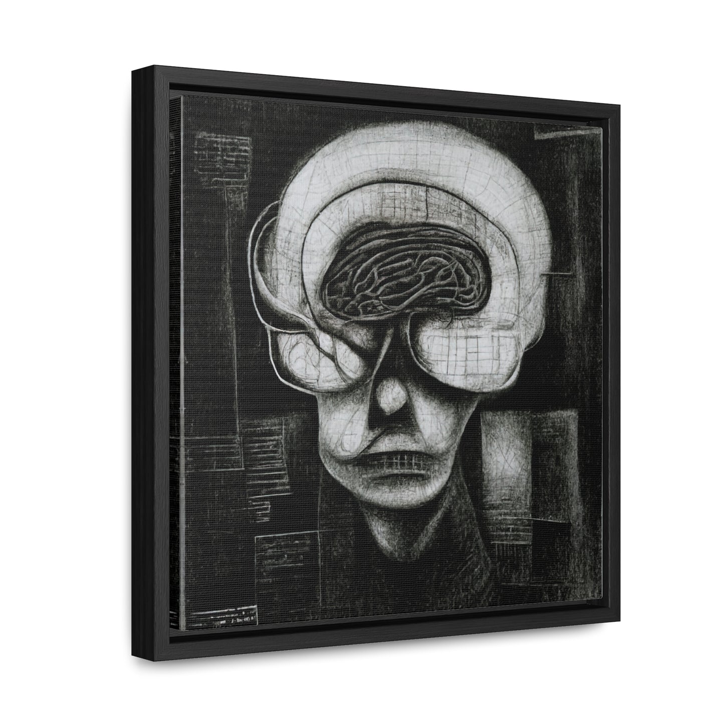 Brain 4, Valentinii, Gallery Canvas Wraps, Square Frame