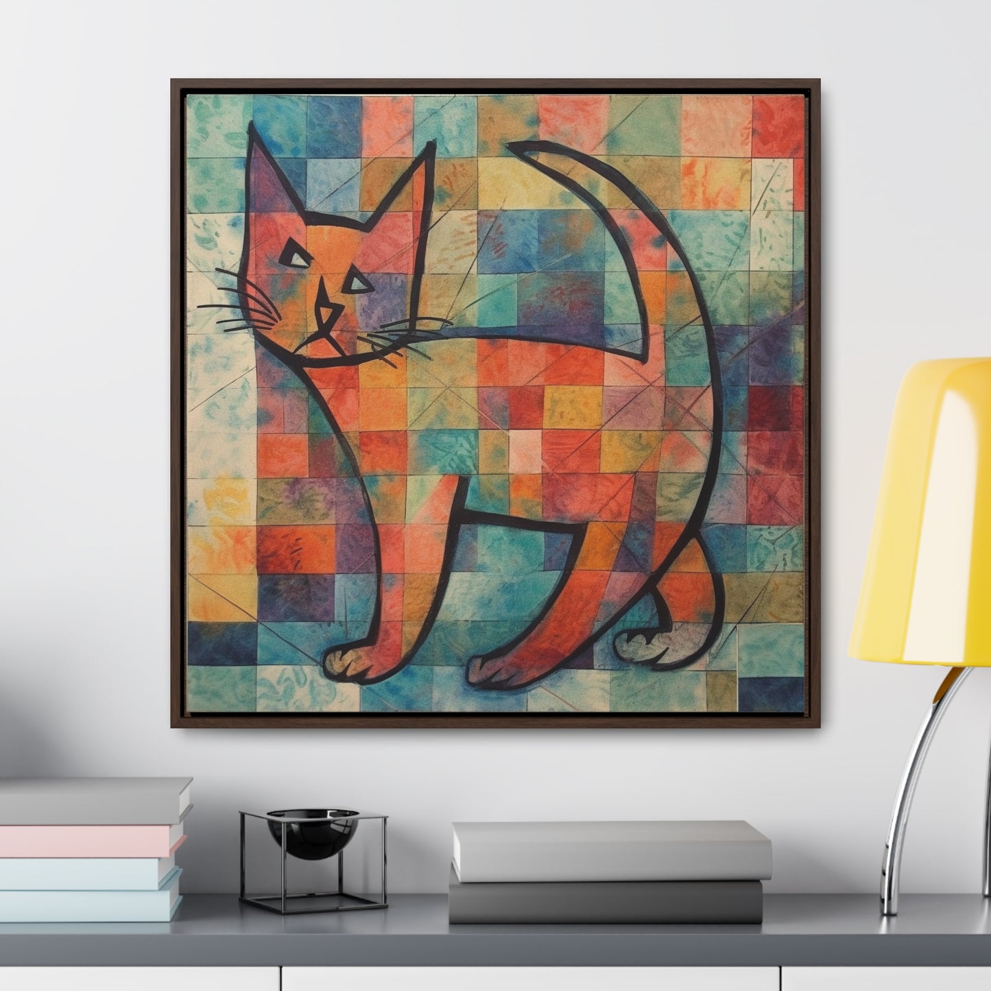 Cat 25, Gallery Canvas Wraps, Square Frame