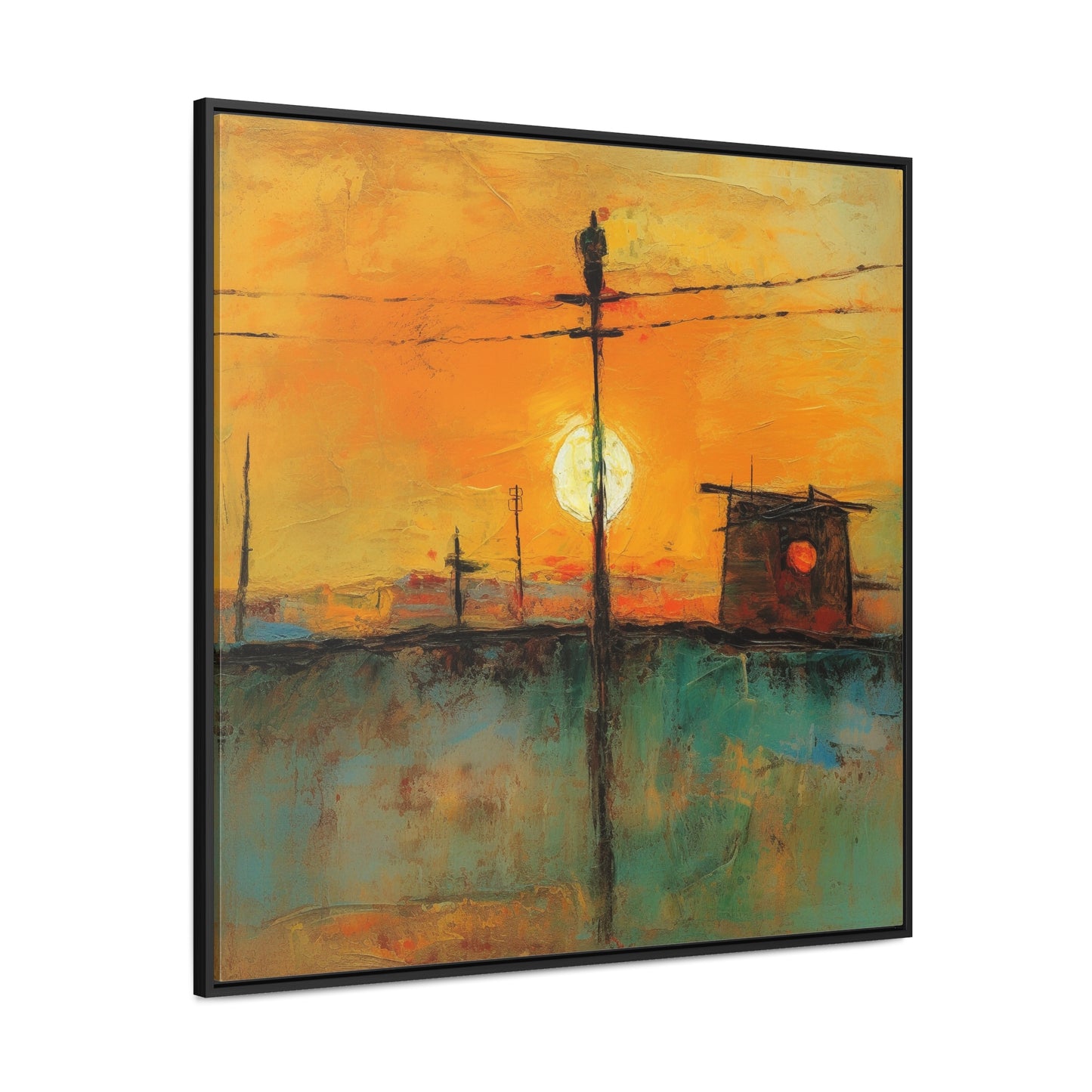 Land of the Sun 50, Valentinii, Gallery Canvas Wraps, Square Frame