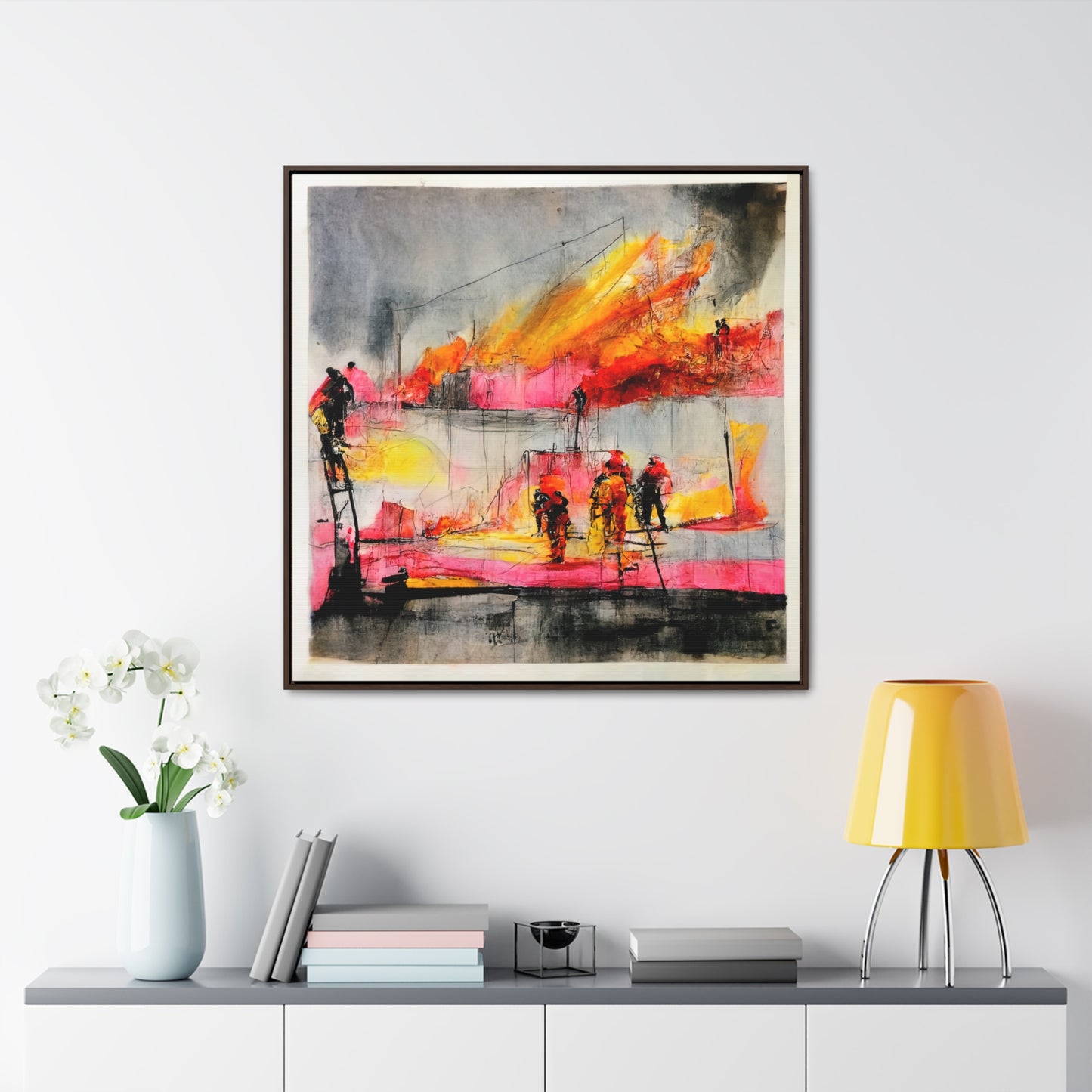 Land of the Sun 5, Valentinii, Gallery Canvas Wraps, Square Frame