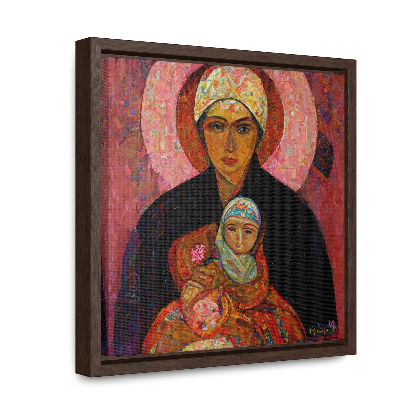 Mary and the Child 7, Valentinii, Gallery Canvas Wraps, Square Frame