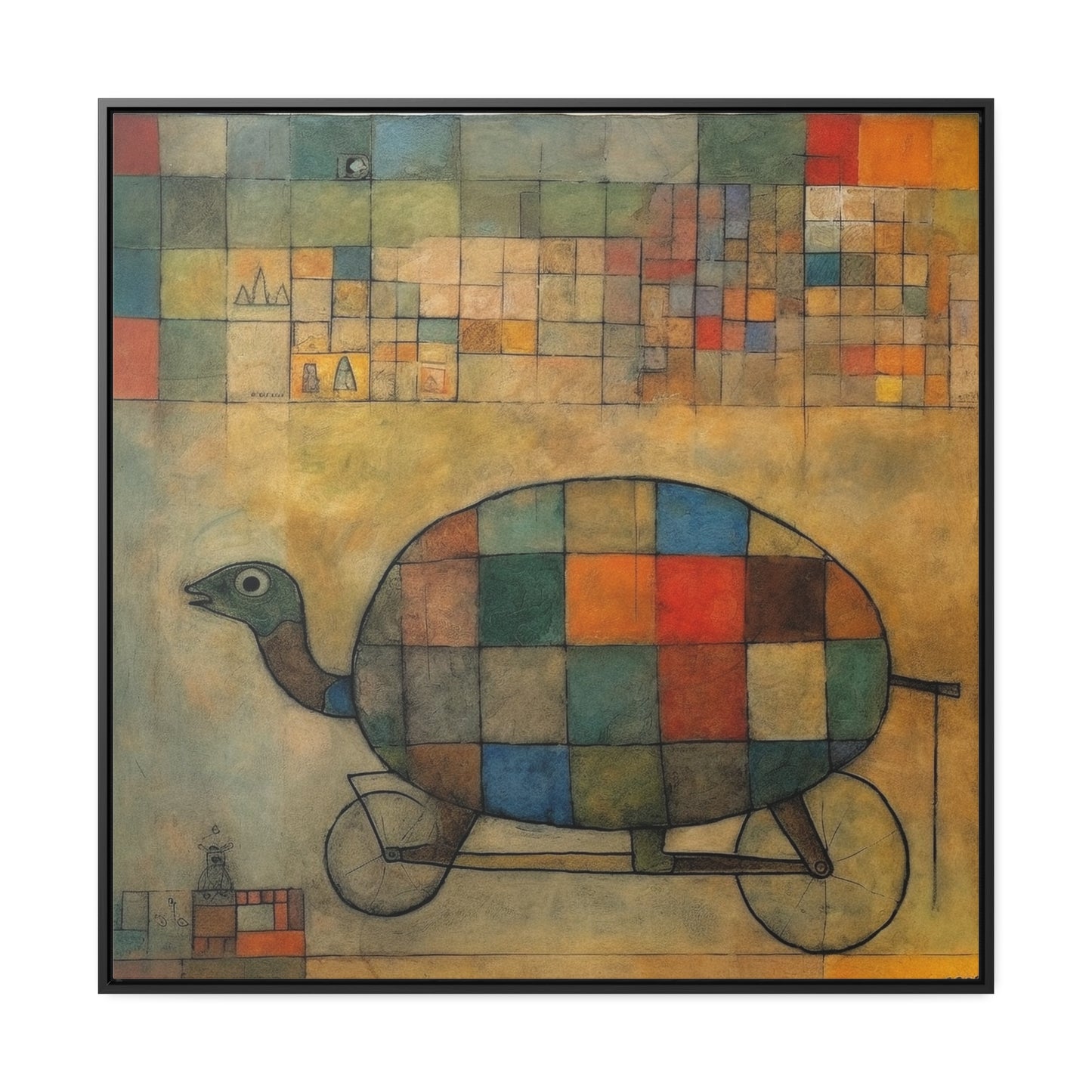 Turtle 12, Gallery Canvas Wraps, Square Frame