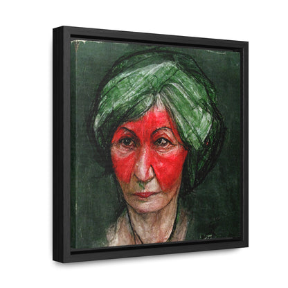 Loneliness Green Red 41, Valentinii, Gallery Canvas Wraps, Square Frame