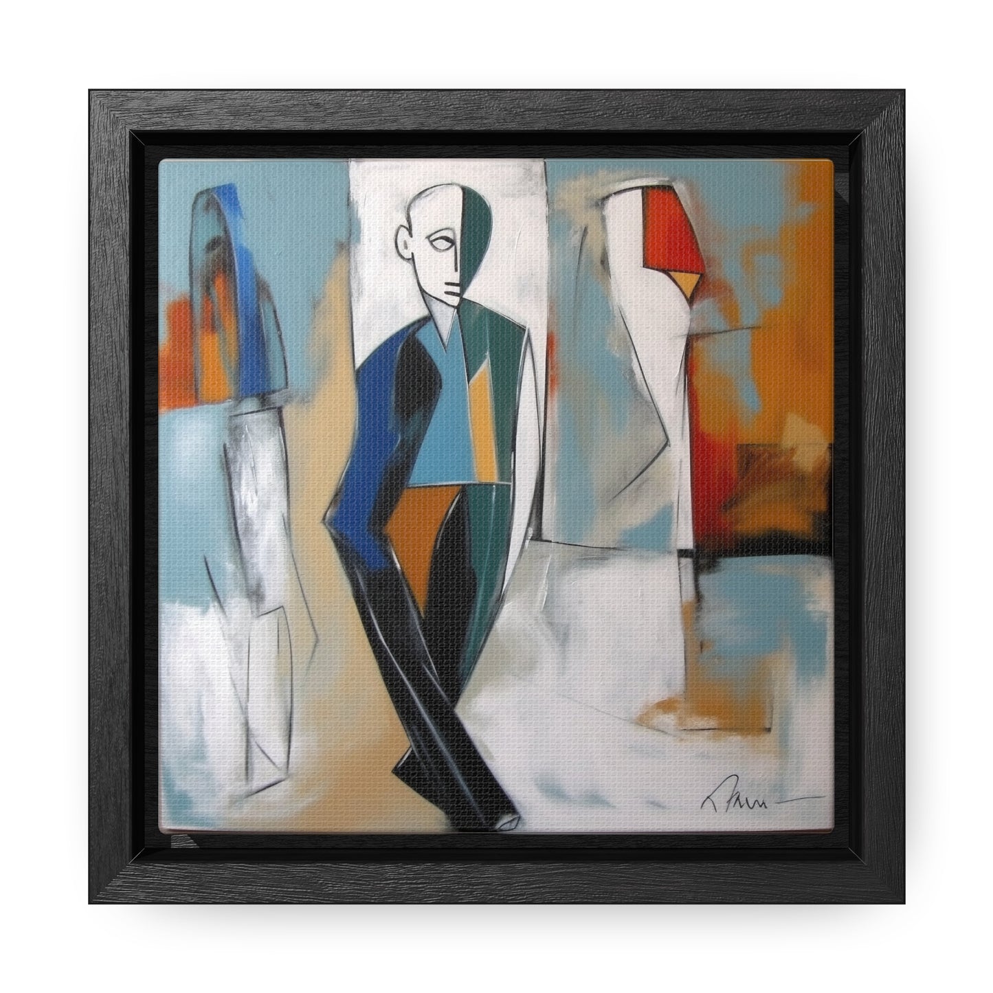 Sad Man 22, Valentinii, Gallery Canvas Wraps, Square Frame