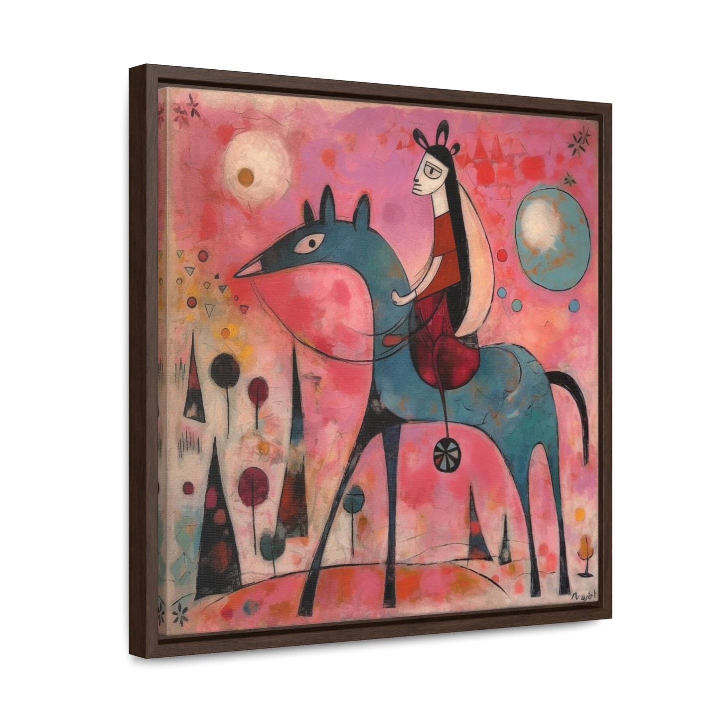The Dreams of the Child 45, Gallery Canvas Wraps, Square Frame