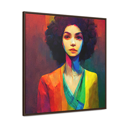 Lady's faces 20, Valentinii, Gallery Canvas Wraps, Square Frame