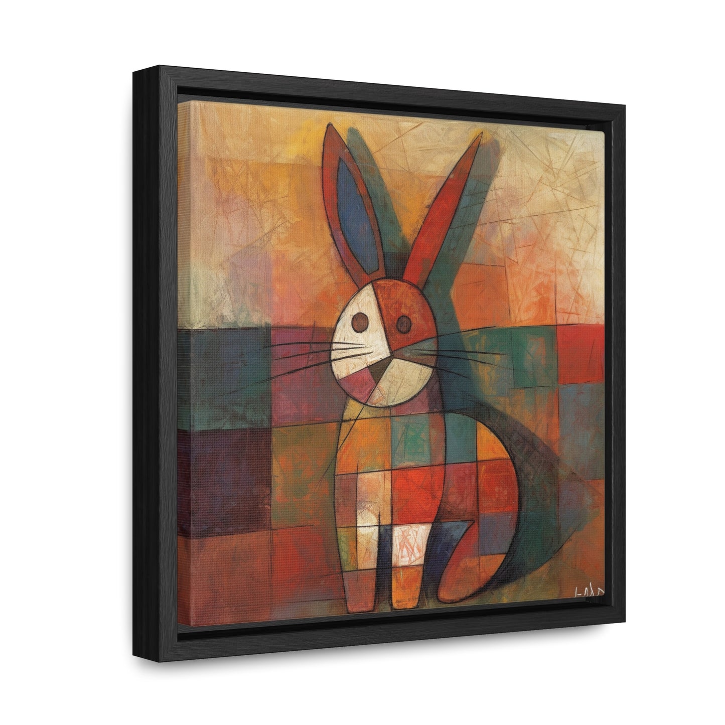 Rabbit 25, Gallery Canvas Wraps, Square Frame