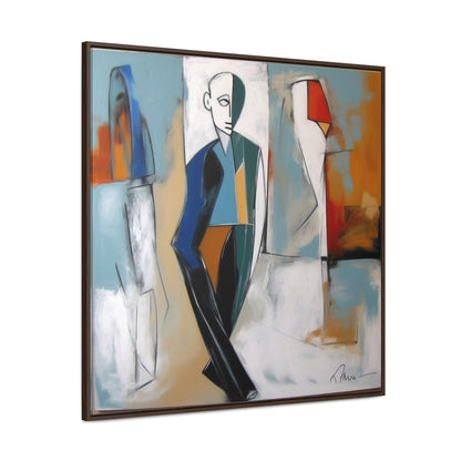 Sad Man 22, Valentinii, Gallery Canvas Wraps, Square Frame