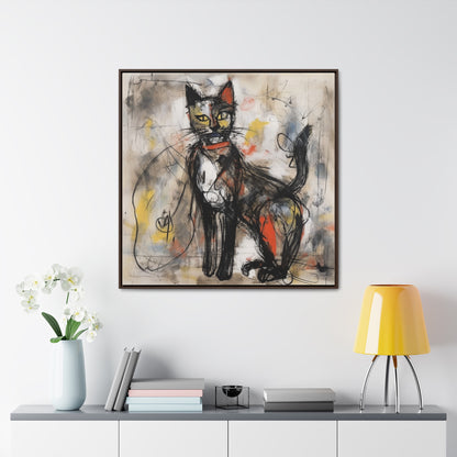 Cat 60, Gallery Canvas Wraps, Square Frame