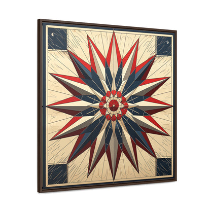 Flag 14, Gallery Canvas Wraps, Square Frame