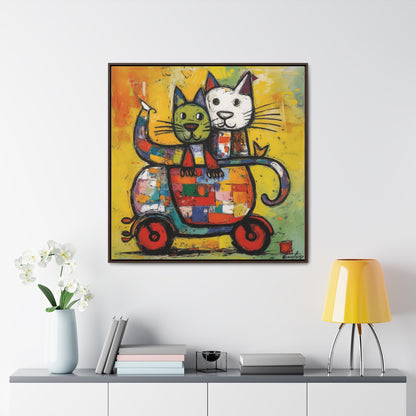 Cat 141, Gallery Canvas Wraps, Square Frame