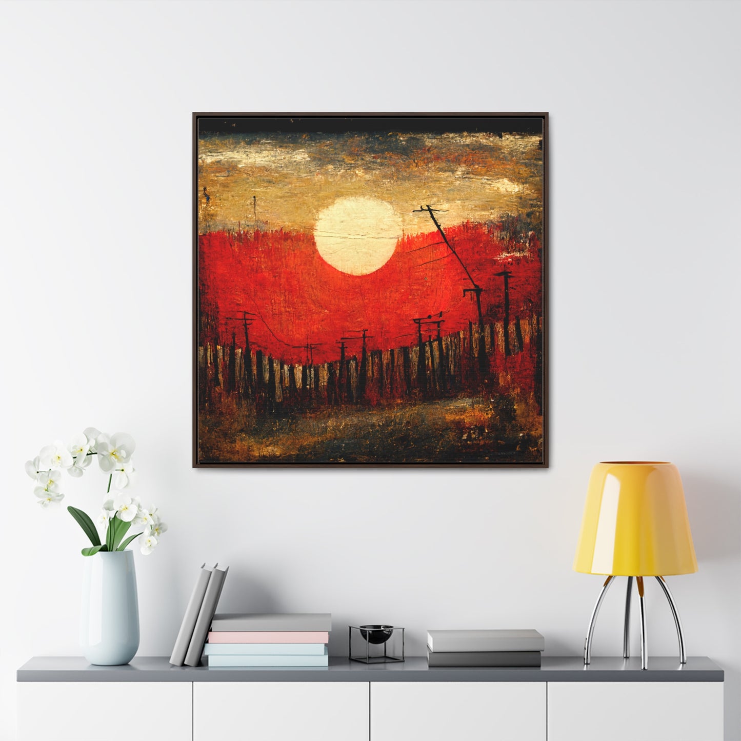 Land of the Sun 19, Valentinii, Gallery Canvas Wraps, Square Frame