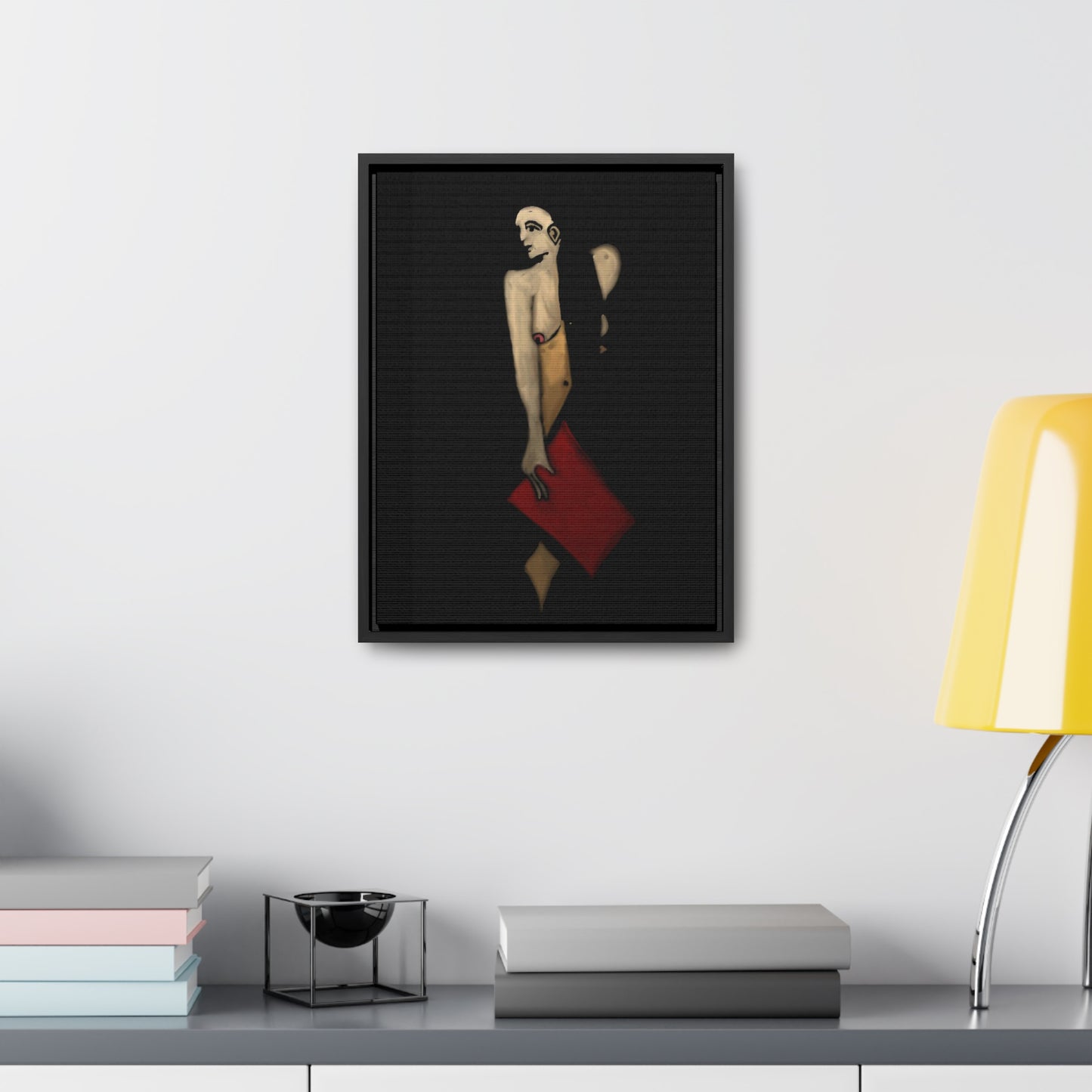 The Shadow Woman, Original Eduard Pavel, Gallery Canvas Wraps, Vertical Frame