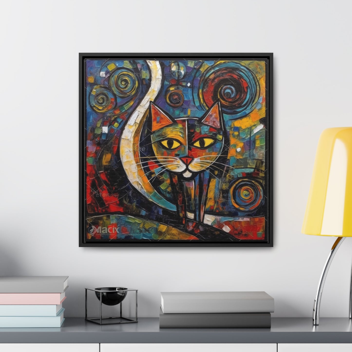 Cat 119, Gallery Canvas Wraps, Square Frame