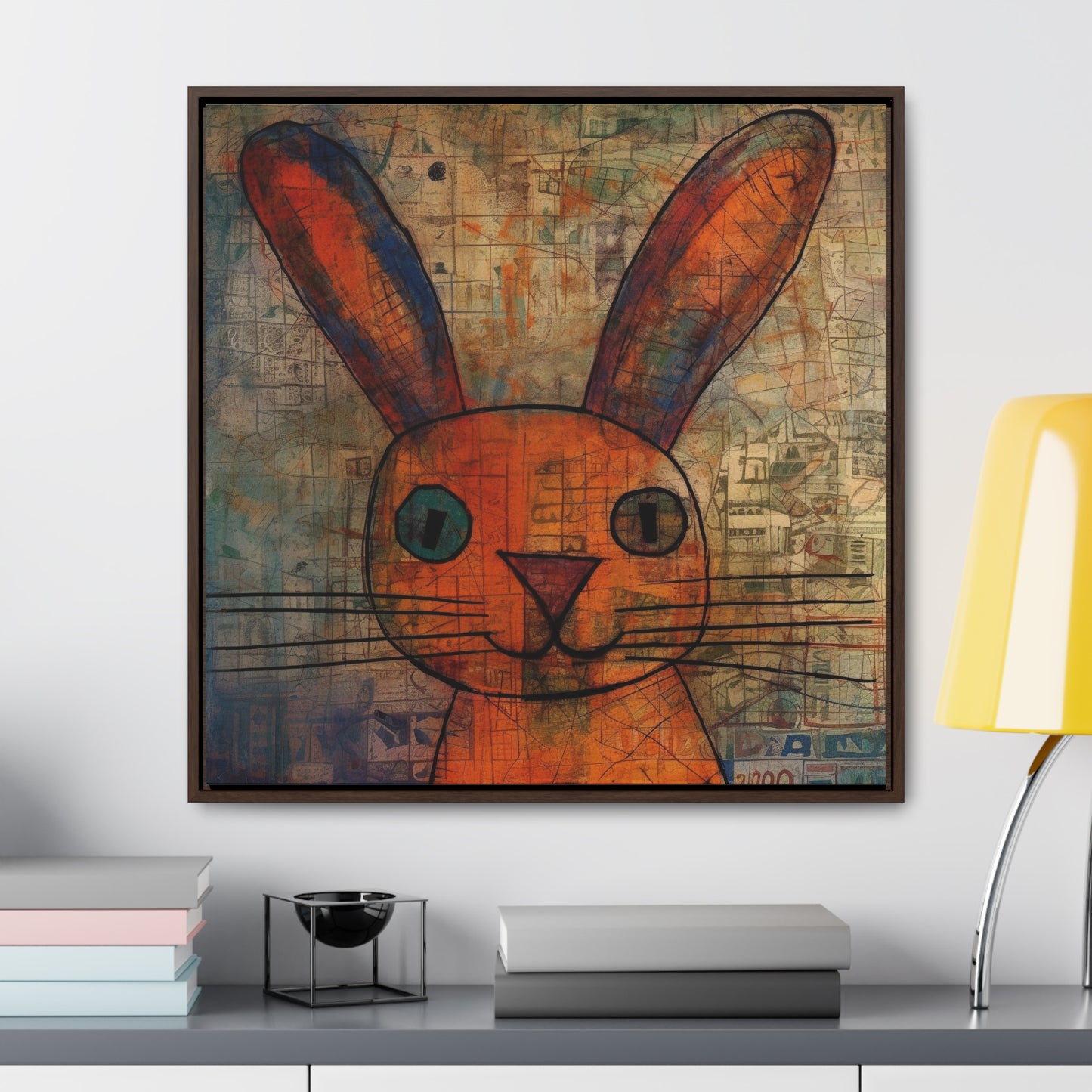 Rabbit 10, Gallery Canvas Wraps, Square Frame