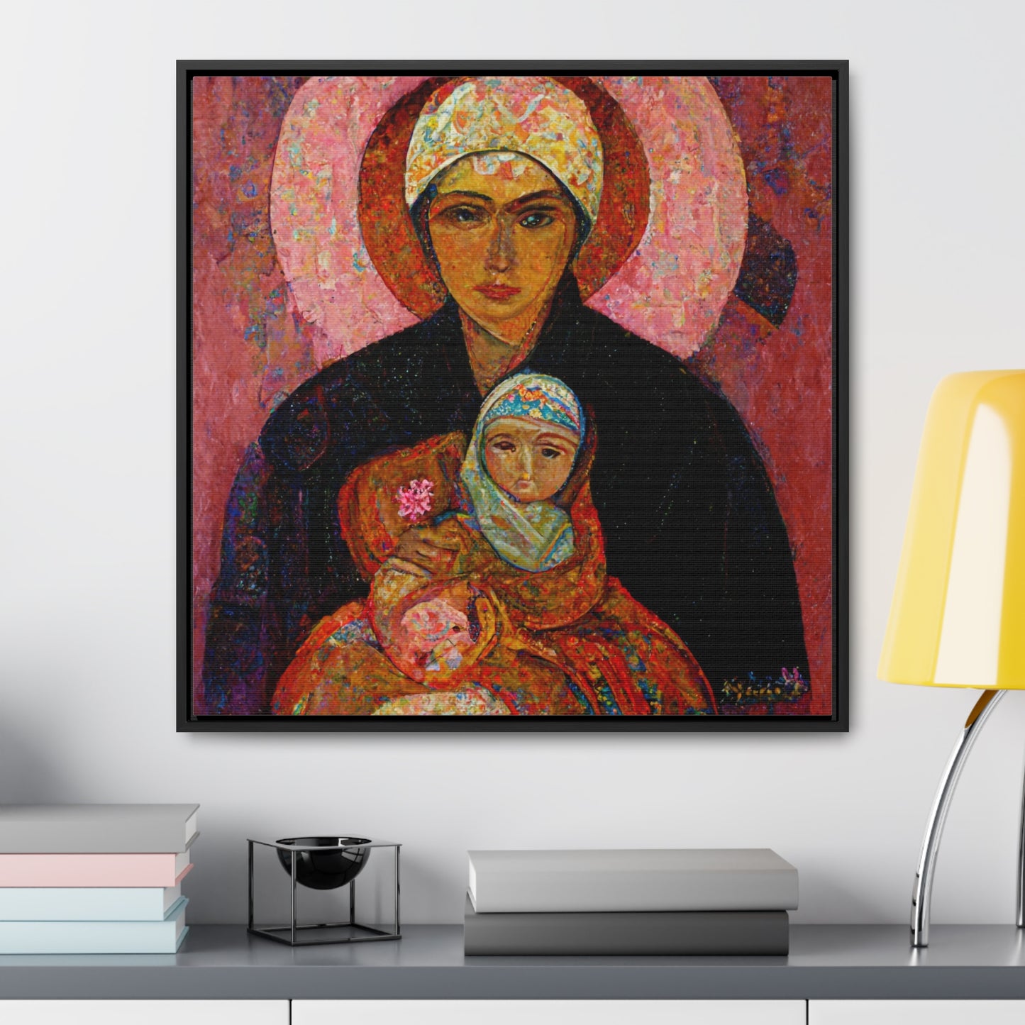 Mary and the Child 7, Valentinii, Gallery Canvas Wraps, Square Frame