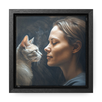 Cat Woman 32, Gallery Canvas Wraps, Square Frame