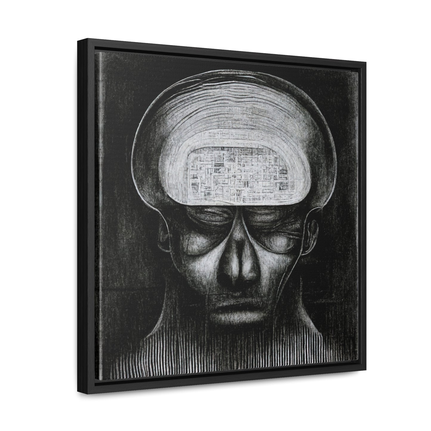 Brain 51, Valentinii, Gallery Canvas Wraps, Square Frame