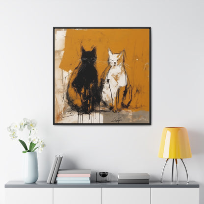 Cat 16, Gallery Canvas Wraps, Square Frame