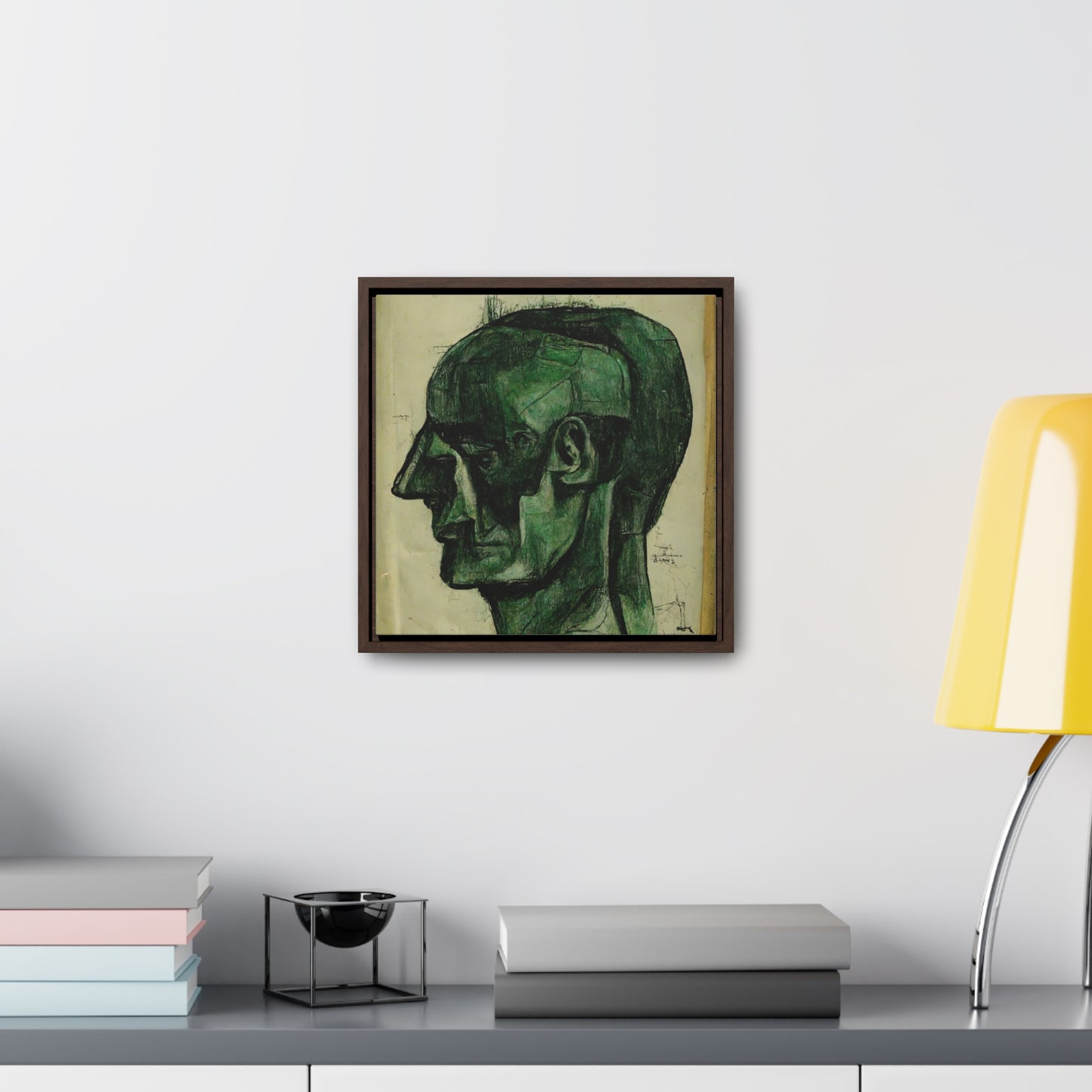 Heads 3, Valentinii, Gallery Canvas Wraps, Square Frame