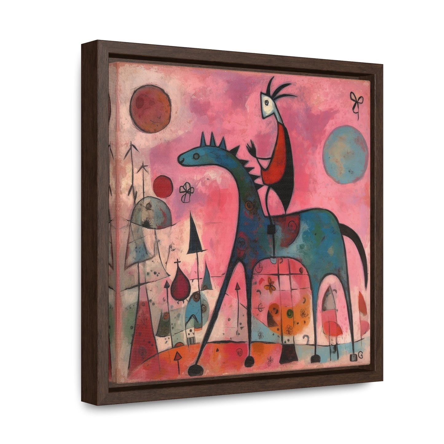 The Dreams of the Child 38, Gallery Canvas Wraps, Square Frame