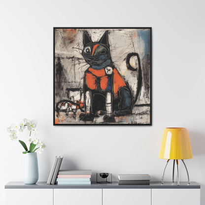 Cat 48, Gallery Canvas Wraps, Square Frame