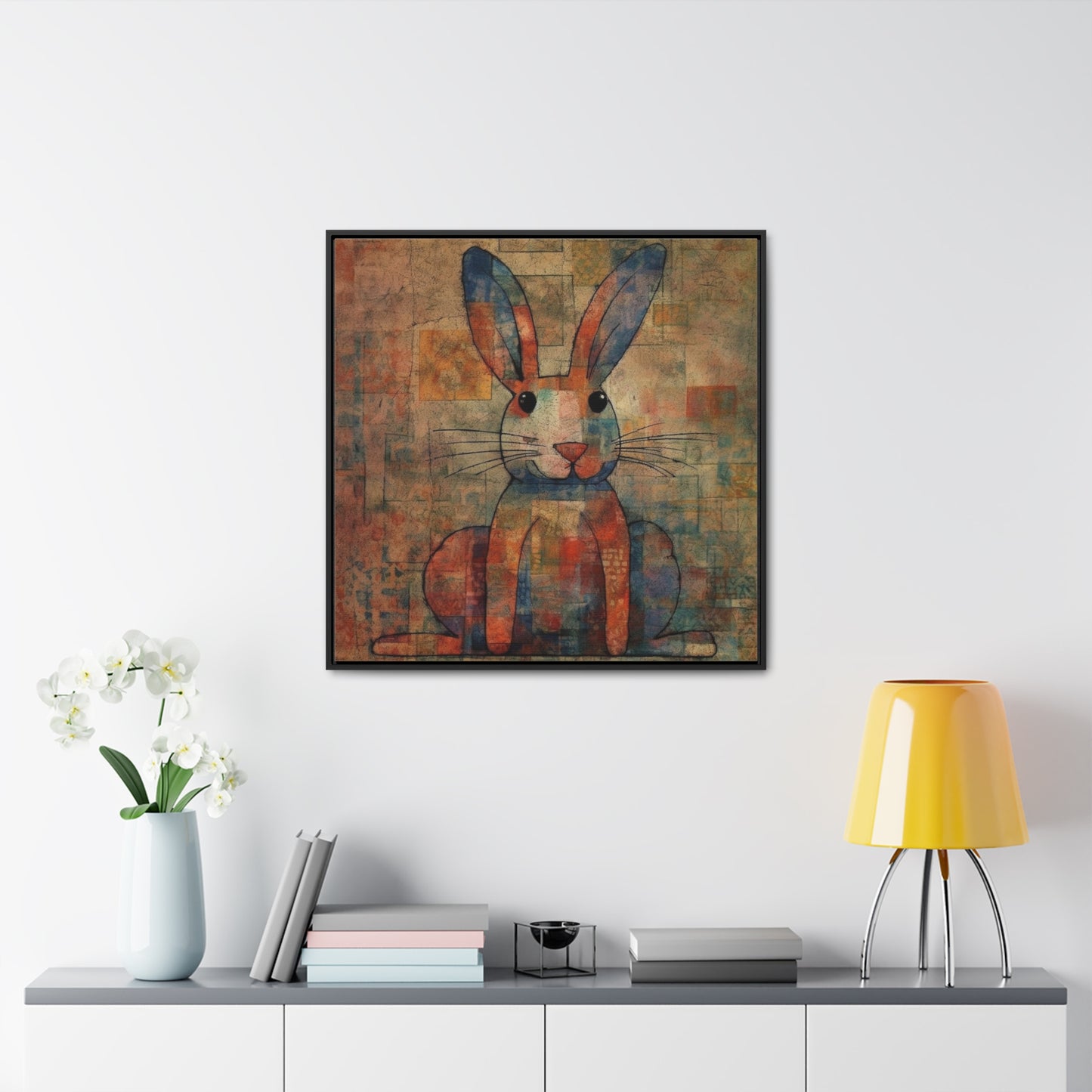 Rabbit 33, Gallery Canvas Wraps, Square Frame