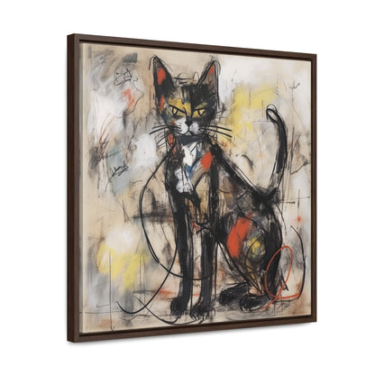 Cat 57, Gallery Canvas Wraps, Square Frame