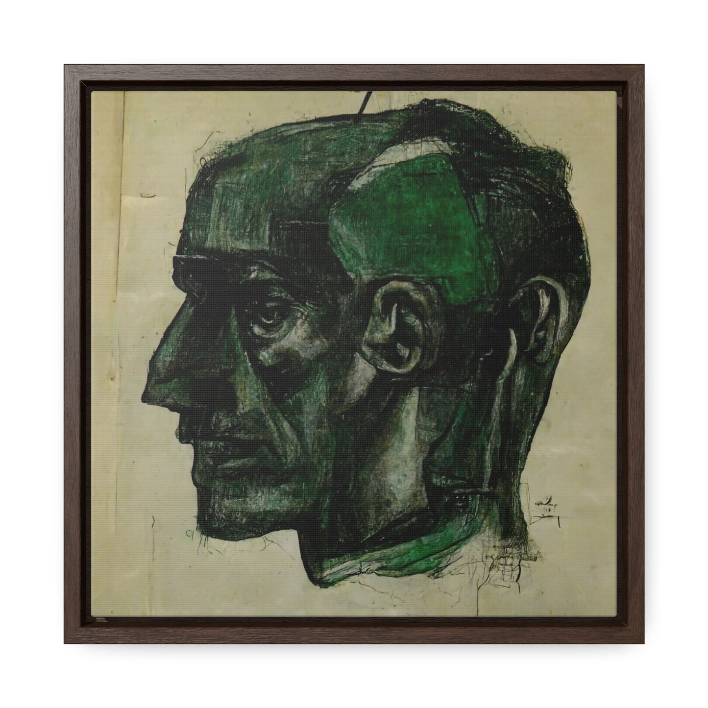 Heads 6, Valentinii, Gallery Canvas Wraps, Square Frame