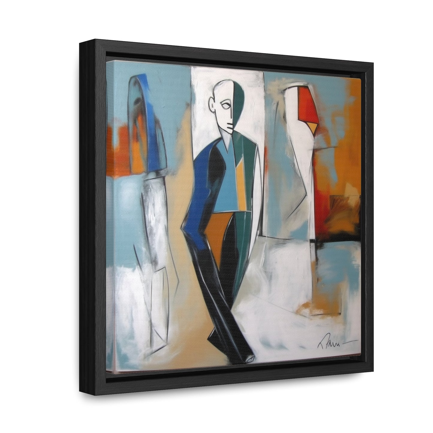 Sad Man 22, Valentinii, Gallery Canvas Wraps, Square Frame