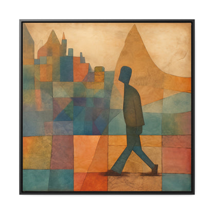 Sad Man 18, Gallery Canvas Wraps, Square Frame