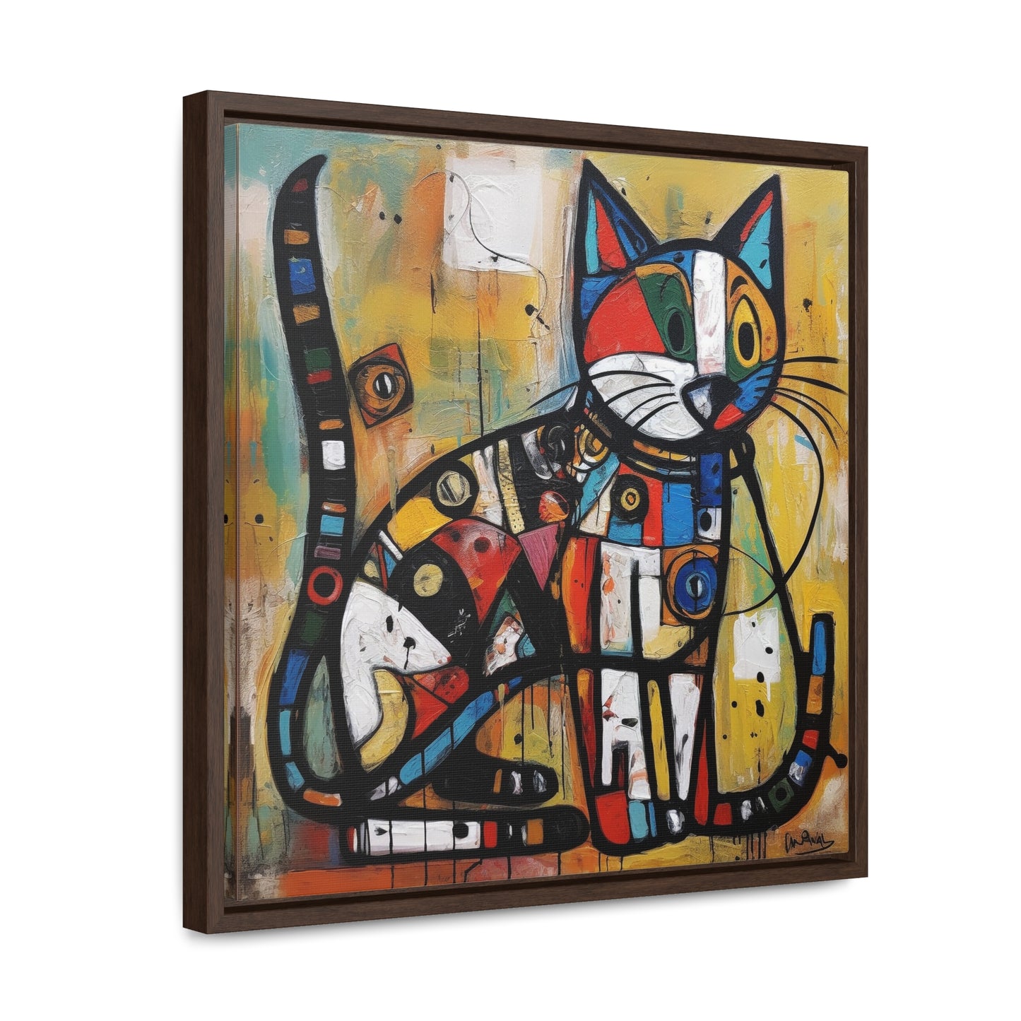 Cat 101, Gallery Canvas Wraps, Square Frame