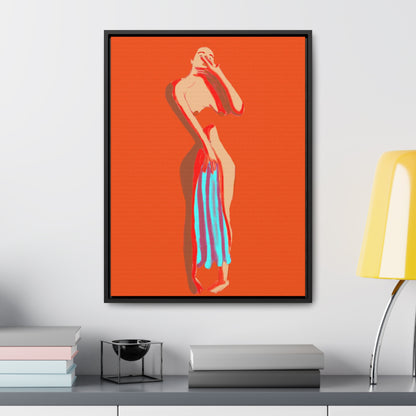 The Orange Towel, Original Eduard Pavel, Gallery Canvas Wraps, Vertical Frame