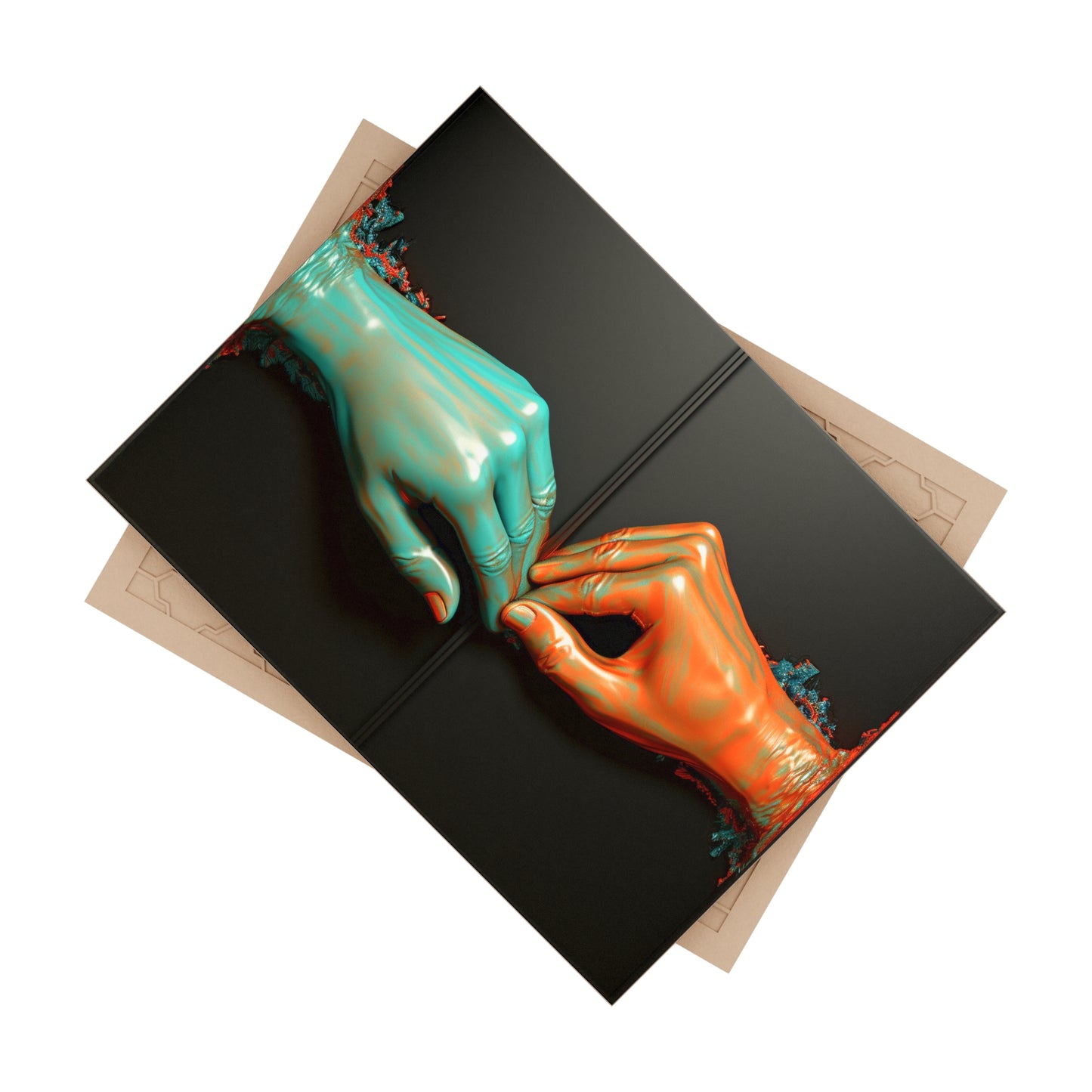 Hands 45, Ceramic Photo Tile