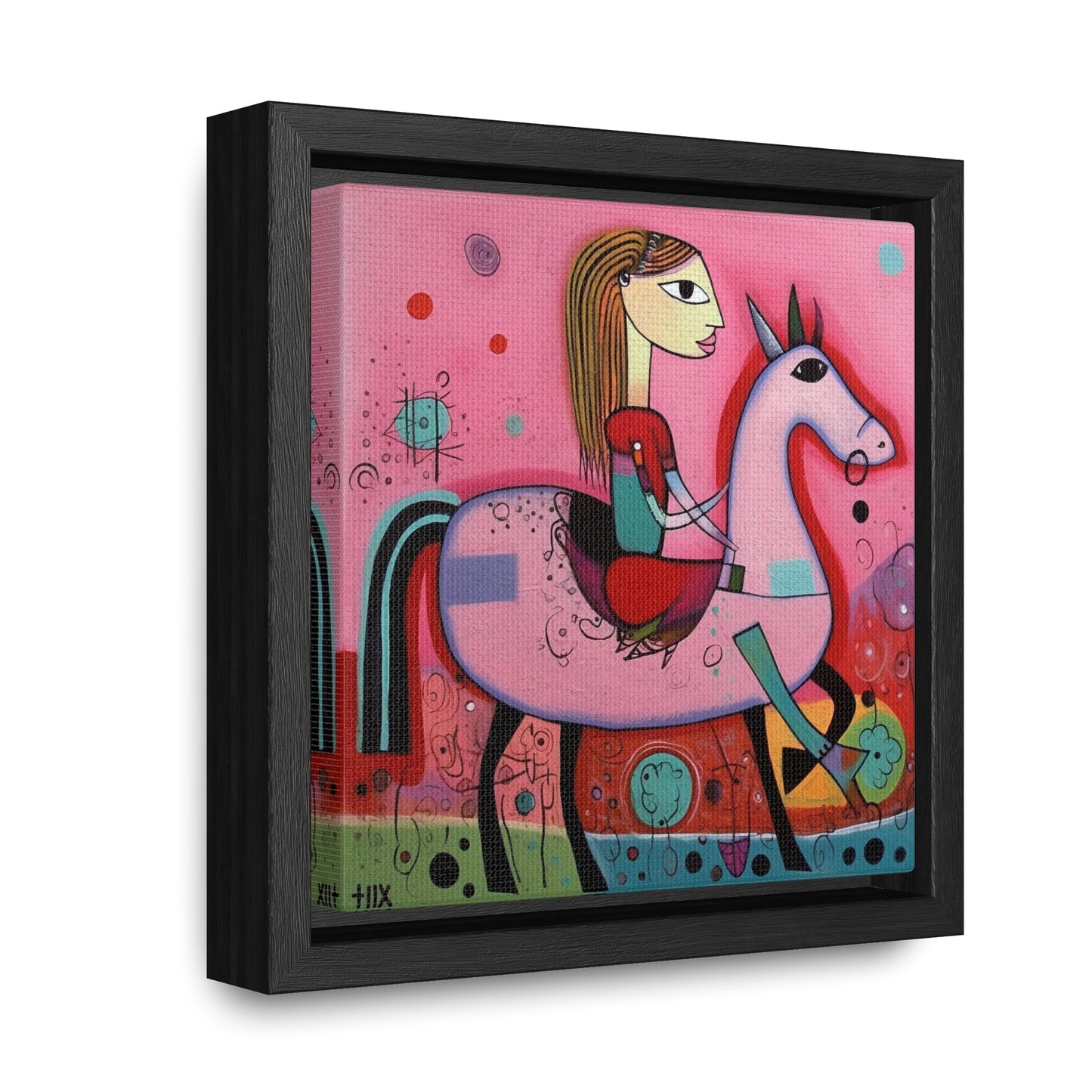 The Dreams of the Child 63, Gallery Canvas Wraps, Square Frame