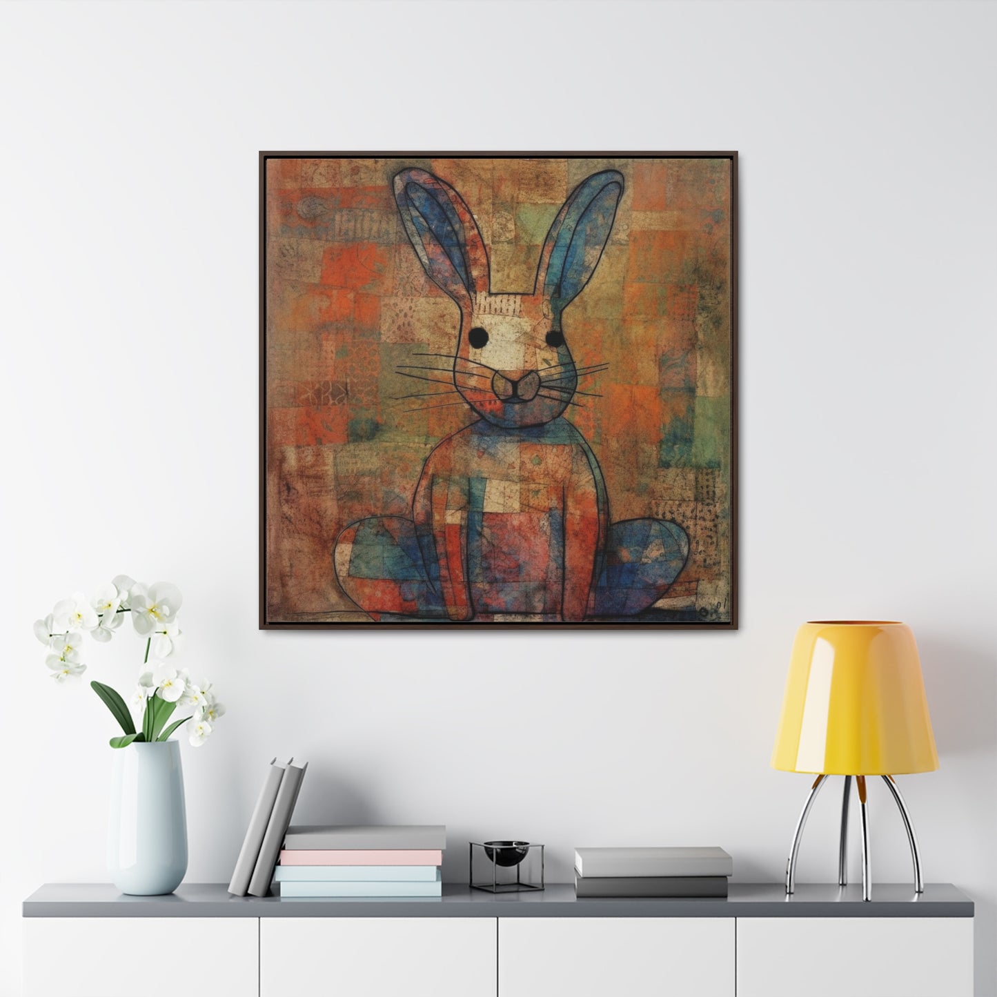 Rabbit 24, Gallery Canvas Wraps, Square Frame