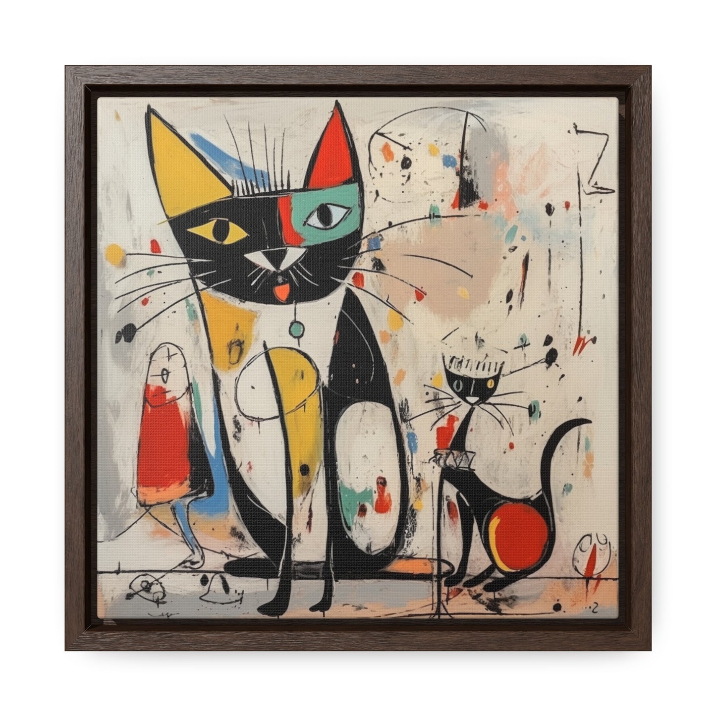 Cat 64, Gallery Canvas Wraps, Square Frame