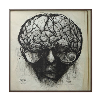 Brain 45, Valentinii, Gallery Canvas Wraps, Square Frame