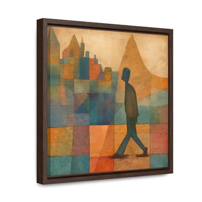 Sad Man 18, Gallery Canvas Wraps, Square Frame